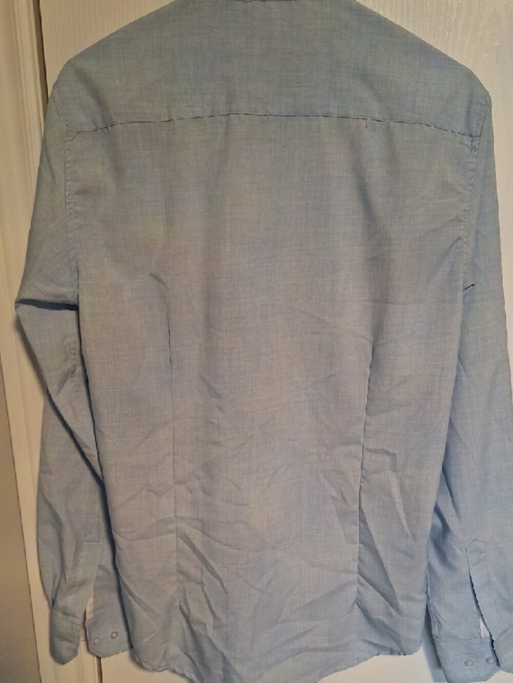 Light Blue Men's Button-Up Shirt‎ - Picture 6 of 6